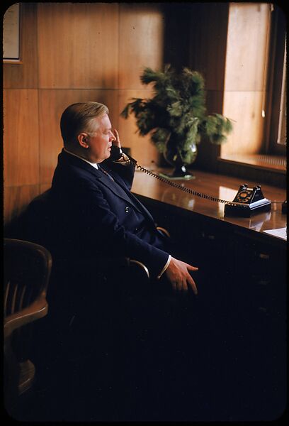 [61 Portraits of Cisler of Detroit Edison, for Fortune Business Executive Profile], Walker Evans (American, St. Louis, Missouri 1903–1975 New Haven, Connecticut), Color film transparency