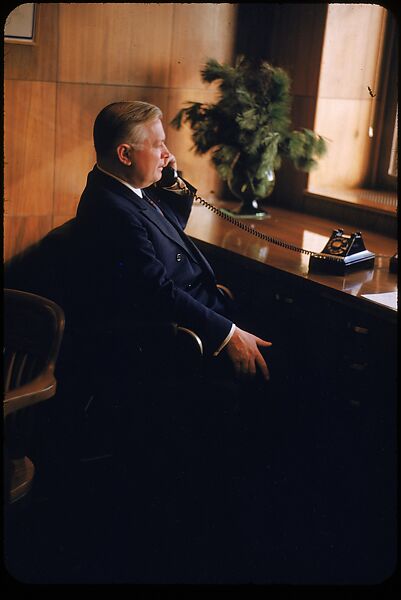 [61 Portraits of Cisler of Detroit Edison, for Fortune Business Executive Profile], Walker Evans (American, St. Louis, Missouri 1903–1975 New Haven, Connecticut), Color film transparency
