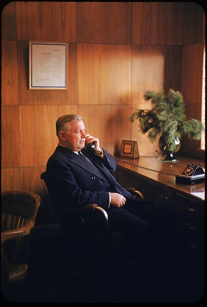 [61 Portraits of Cisler of Detroit Edison, for Fortune Business Executive Profile], Walker Evans (American, St. Louis, Missouri 1903–1975 New Haven, Connecticut), Color film transparency