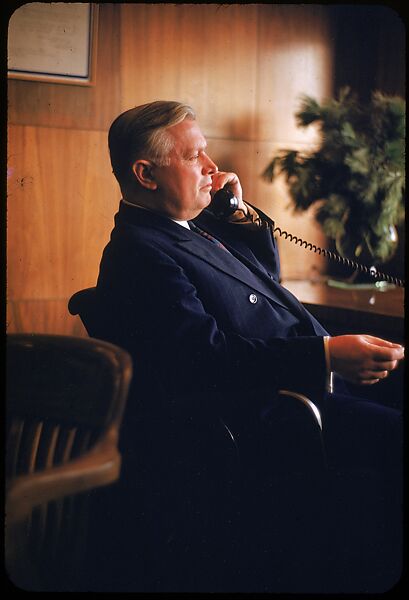 [61 Portraits of Cisler of Detroit Edison, for Fortune Business Executive Profile], Walker Evans (American, St. Louis, Missouri 1903–1975 New Haven, Connecticut), Color film transparency