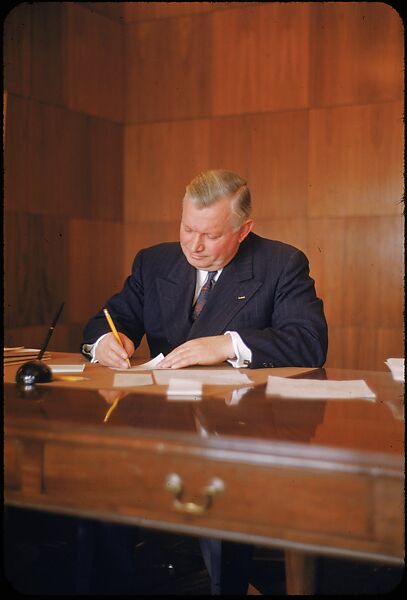 [61 Portraits of Cisler of Detroit Edison, for Fortune Business Executive Profile], Walker Evans (American, St. Louis, Missouri 1903–1975 New Haven, Connecticut), Color film transparency