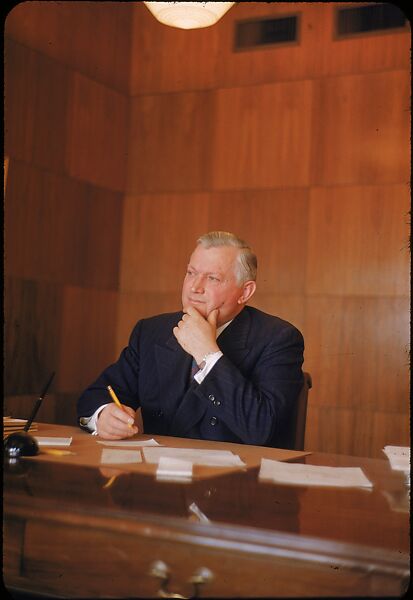 [61 Portraits of Cisler of Detroit Edison, for Fortune Business Executive Profile], Walker Evans (American, St. Louis, Missouri 1903–1975 New Haven, Connecticut), Color film transparency