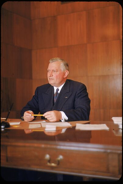 [61 Portraits of Cisler of Detroit Edison, for Fortune Business Executive Profile], Walker Evans (American, St. Louis, Missouri 1903–1975 New Haven, Connecticut), Color film transparency