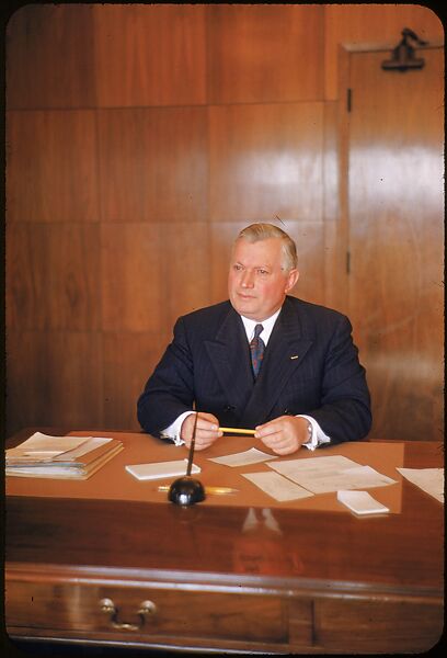 [61 Portraits of Cisler of Detroit Edison, for Fortune Business Executive Profile], Walker Evans (American, St. Louis, Missouri 1903–1975 New Haven, Connecticut), Color film transparency