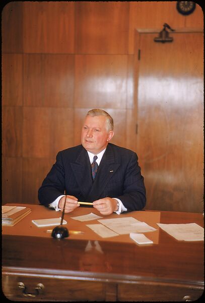 [61 Portraits of Cisler of Detroit Edison, for Fortune Business Executive Profile], Walker Evans (American, St. Louis, Missouri 1903–1975 New Haven, Connecticut), Color film transparency
