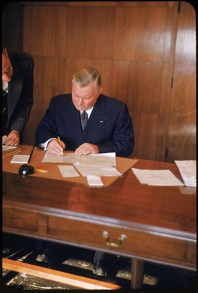 [61 Portraits of Cisler of Detroit Edison, for Fortune Business Executive Profile], Walker Evans (American, St. Louis, Missouri 1903–1975 New Haven, Connecticut), Color film transparency