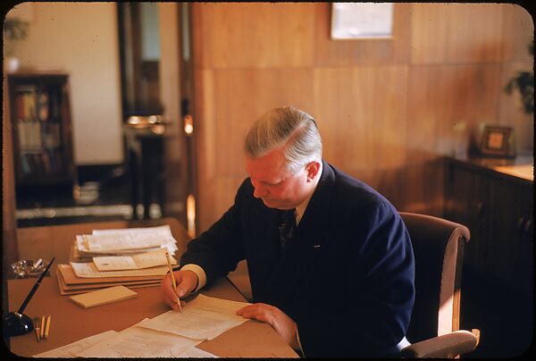 [61 Portraits of Cisler of Detroit Edison, for Fortune Business Executive Profile], Walker Evans (American, St. Louis, Missouri 1903–1975 New Haven, Connecticut), Color film transparency