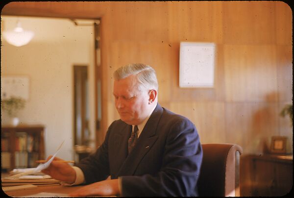 [61 Portraits of Cisler of Detroit Edison, for Fortune Business Executive Profile], Walker Evans (American, St. Louis, Missouri 1903–1975 New Haven, Connecticut), Color film transparency