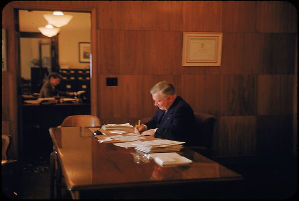 [61 Portraits of Cisler of Detroit Edison, for Fortune Business Executive Profile], Walker Evans (American, St. Louis, Missouri 1903–1975 New Haven, Connecticut), Color film transparency