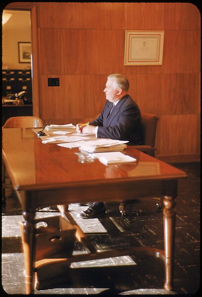 [61 Portraits of Cisler of Detroit Edison, for Fortune Business Executive Profile], Walker Evans (American, St. Louis, Missouri 1903–1975 New Haven, Connecticut), Color film transparency