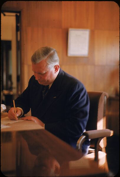 [61 Portraits of Cisler of Detroit Edison, for Fortune Business Executive Profile], Walker Evans (American, St. Louis, Missouri 1903–1975 New Haven, Connecticut), Color film transparency