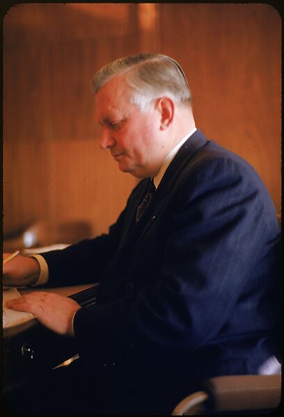 [61 Portraits of Cisler of Detroit Edison, for Fortune Business Executive Profile], Walker Evans (American, St. Louis, Missouri 1903–1975 New Haven, Connecticut), Color film transparency