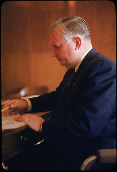[61 Portraits of Cisler of Detroit Edison, for Fortune Business Executive Profile], Walker Evans (American, St. Louis, Missouri 1903–1975 New Haven, Connecticut), Color film transparency