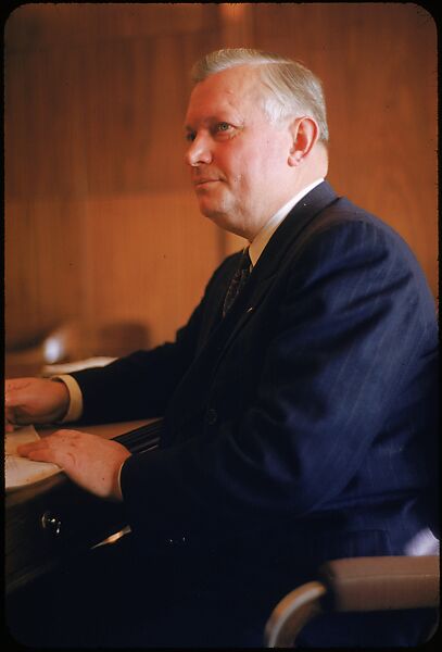 [61 Portraits of Cisler of Detroit Edison, for Fortune Business Executive Profile], Walker Evans (American, St. Louis, Missouri 1903–1975 New Haven, Connecticut), Color film transparency