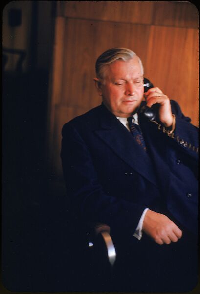 [61 Portraits of Cisler of Detroit Edison, for Fortune Business Executive Profile], Walker Evans (American, St. Louis, Missouri 1903–1975 New Haven, Connecticut), Color film transparency