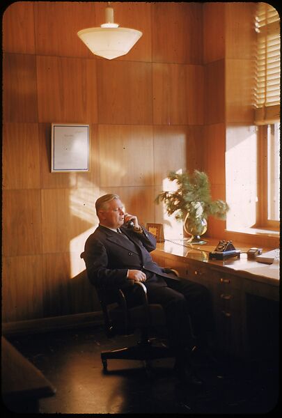 [61 Portraits of Cisler of Detroit Edison, for Fortune Business Executive Profile], Walker Evans (American, St. Louis, Missouri 1903–1975 New Haven, Connecticut), Color film transparency