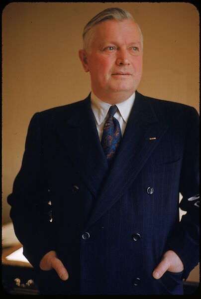[61 Portraits of Cisler of Detroit Edison, for Fortune Business Executive Profile], Walker Evans (American, St. Louis, Missouri 1903–1975 New Haven, Connecticut), Color film transparency