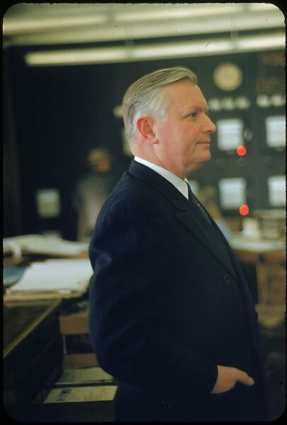 [61 Portraits of Cisler of Detroit Edison, for Fortune Business Executive Profile], Walker Evans (American, St. Louis, Missouri 1903–1975 New Haven, Connecticut), Color film transparency