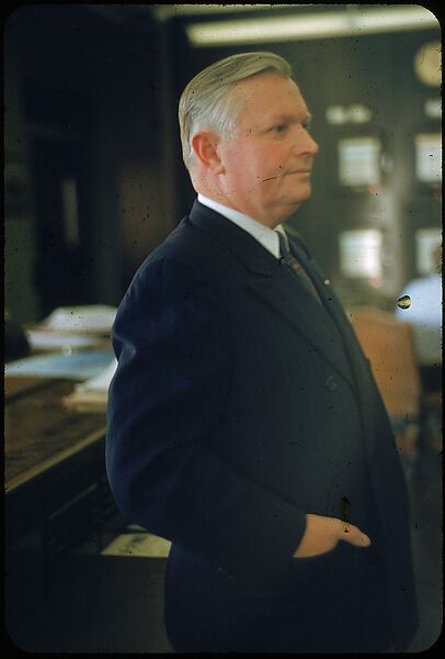 [61 Portraits of Cisler of Detroit Edison, for Fortune Business Executive Profile], Walker Evans (American, St. Louis, Missouri 1903–1975 New Haven, Connecticut), Color film transparency
