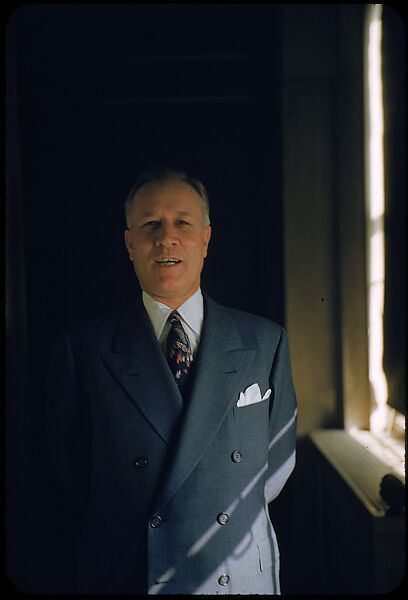 [17 Portraits of Cordiner of General Electric, for Fortune Business Executive Profile], Walker Evans (American, St. Louis, Missouri 1903–1975 New Haven, Connecticut), Color film transparency
