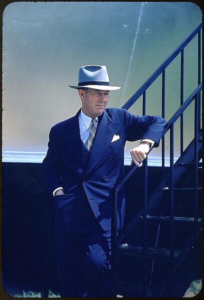 [4 Portraits of McCollum of Continental Oil, for Fortune Business Executive Profile], Walker Evans (American, St. Louis, Missouri 1903–1975 New Haven, Connecticut), Color film transparency