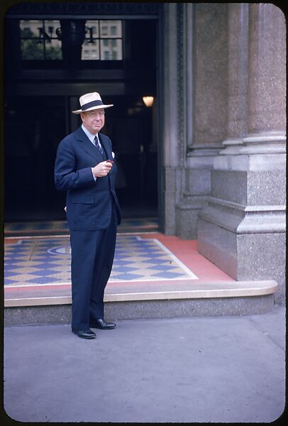 [4 Portraits of F. W. Ecker of Metropolitan Life, for Fortune Business Executive Profile], Walker Evans (American, St. Louis, Missouri 1903–1975 New Haven, Connecticut), Color film transparency
