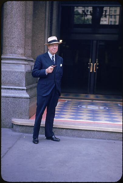 [4 Portraits of F. W. Ecker of Metropolitan Life, for Fortune Business Executive Profile], Walker Evans (American, St. Louis, Missouri 1903–1975 New Haven, Connecticut), Color film transparency