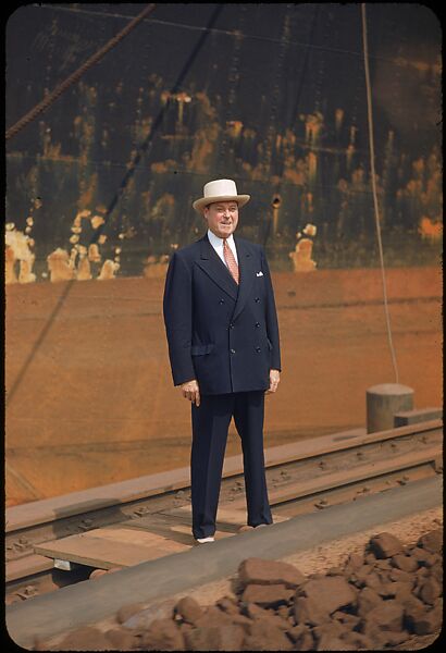 [59 Portraits of H. E. Simpson of Baltimore & Ohio Railroad, for Fortune Business Executive Profile], Walker Evans (American, St. Louis, Missouri 1903–1975 New Haven, Connecticut), Color film transparency