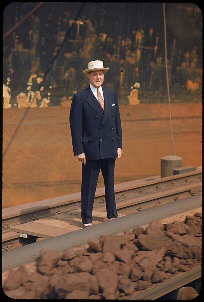 [59 Portraits of H. E. Simpson of Baltimore & Ohio Railroad, for Fortune Business Executive Profile], Walker Evans (American, St. Louis, Missouri 1903–1975 New Haven, Connecticut), Color film transparency
