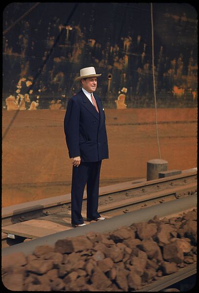 [59 Portraits of H. E. Simpson of Baltimore & Ohio Railroad, for Fortune Business Executive Profile], Walker Evans (American, St. Louis, Missouri 1903–1975 New Haven, Connecticut), Color film transparency