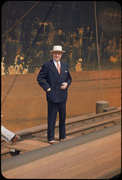 [59 Portraits of H. E. Simpson of Baltimore & Ohio Railroad, for Fortune Business Executive Profile], Walker Evans (American, St. Louis, Missouri 1903–1975 New Haven, Connecticut), Color film transparency