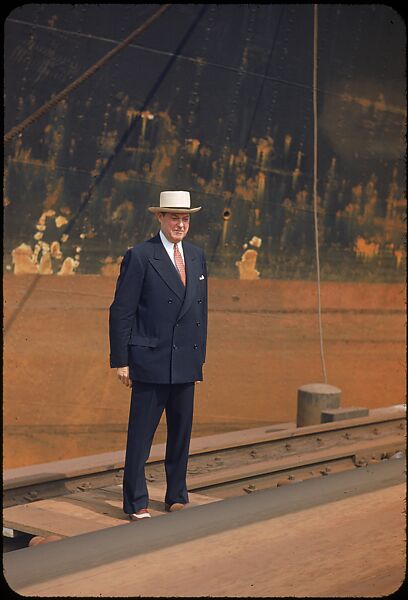 [59 Portraits of H. E. Simpson of Baltimore & Ohio Railroad, for Fortune Business Executive Profile], Walker Evans (American, St. Louis, Missouri 1903–1975 New Haven, Connecticut), Color film transparency