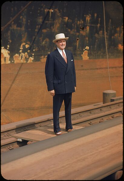 [59 Portraits of H. E. Simpson of Baltimore & Ohio Railroad, for Fortune Business Executive Profile], Walker Evans (American, St. Louis, Missouri 1903–1975 New Haven, Connecticut), Color film transparency