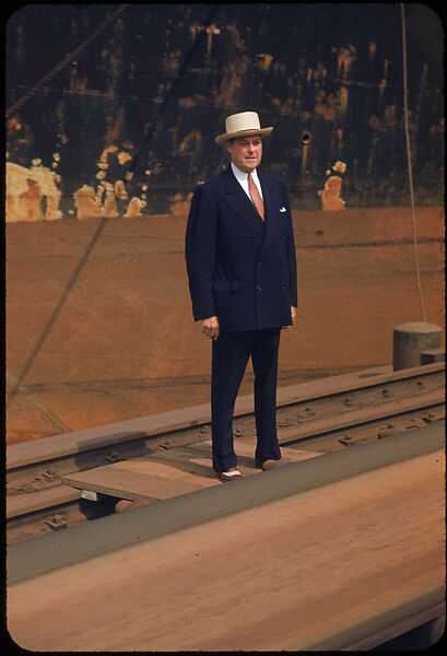 [59 Portraits of H. E. Simpson of Baltimore & Ohio Railroad, for Fortune Business Executive Profile], Walker Evans (American, St. Louis, Missouri 1903–1975 New Haven, Connecticut), Color film transparency
