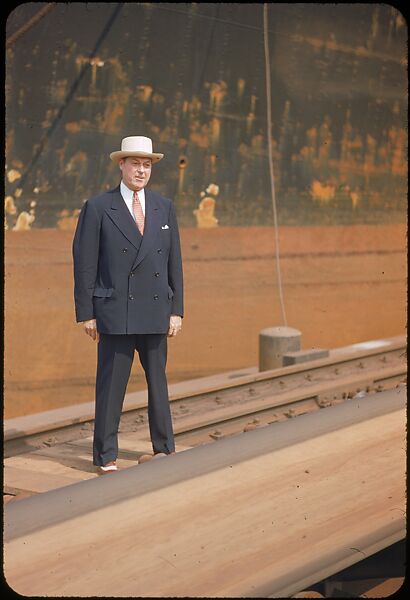 [59 Portraits of H. E. Simpson of Baltimore & Ohio Railroad, for Fortune Business Executive Profile], Walker Evans (American, St. Louis, Missouri 1903–1975 New Haven, Connecticut), Color film transparency
