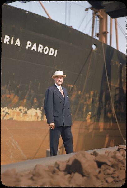 [59 Portraits of H. E. Simpson of Baltimore & Ohio Railroad, for Fortune Business Executive Profile], Walker Evans (American, St. Louis, Missouri 1903–1975 New Haven, Connecticut), Color film transparency