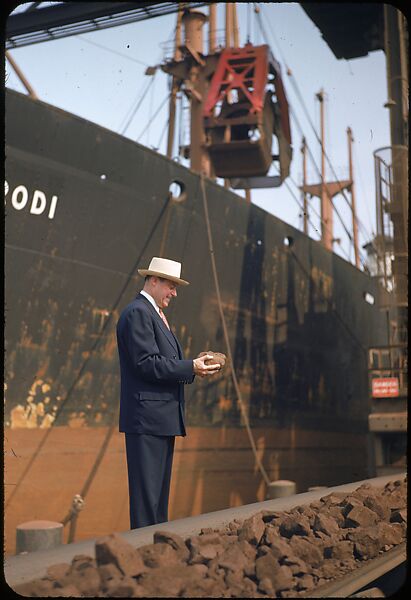 [59 Portraits of H. E. Simpson of Baltimore & Ohio Railroad, for Fortune Business Executive Profile], Walker Evans (American, St. Louis, Missouri 1903–1975 New Haven, Connecticut), Color film transparency
