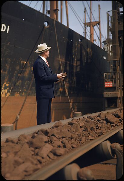 [59 Portraits of H. E. Simpson of Baltimore & Ohio Railroad, for Fortune Business Executive Profile], Walker Evans (American, St. Louis, Missouri 1903–1975 New Haven, Connecticut), Color film transparency