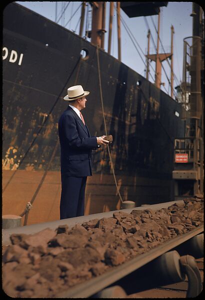 [59 Portraits of H. E. Simpson of Baltimore & Ohio Railroad, for Fortune Business Executive Profile], Walker Evans (American, St. Louis, Missouri 1903–1975 New Haven, Connecticut), Color film transparency