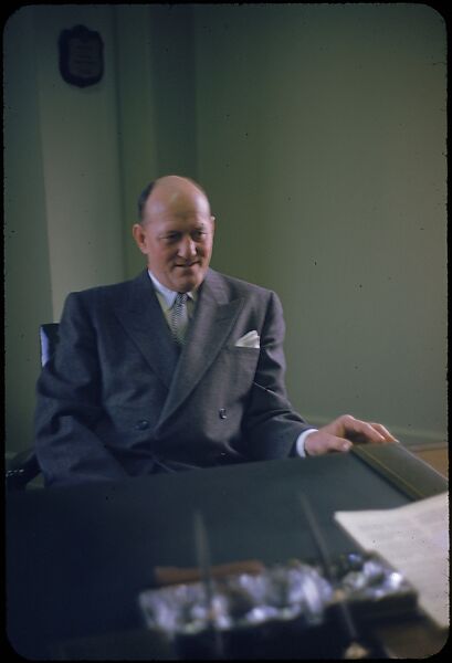 [68 Portraits of M. J. Rathbone of Jersey Standard Oil, for Fortune Business Executive Profile], Walker Evans (American, St. Louis, Missouri 1903–1975 New Haven, Connecticut), Color film transparency