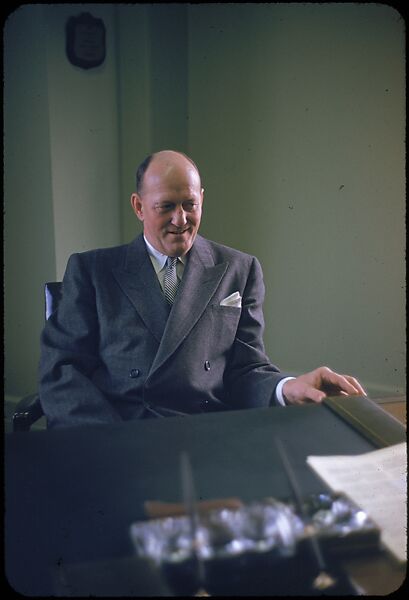 [68 Portraits of M. J. Rathbone of Jersey Standard Oil, for Fortune Business Executive Profile], Walker Evans (American, St. Louis, Missouri 1903–1975 New Haven, Connecticut), Color film transparency