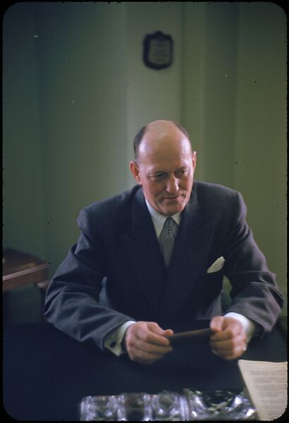 [68 Portraits of M. J. Rathbone of Jersey Standard Oil, for Fortune Business Executive Profile], Walker Evans (American, St. Louis, Missouri 1903–1975 New Haven, Connecticut), Color film transparency