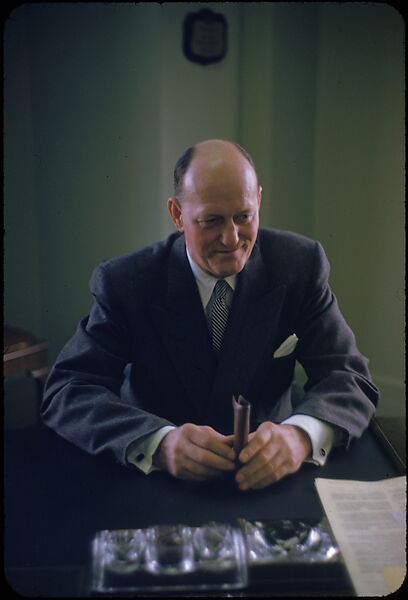 [68 Portraits of M. J. Rathbone of Jersey Standard Oil, for Fortune Business Executive Profile], Walker Evans (American, St. Louis, Missouri 1903–1975 New Haven, Connecticut), Color film transparency