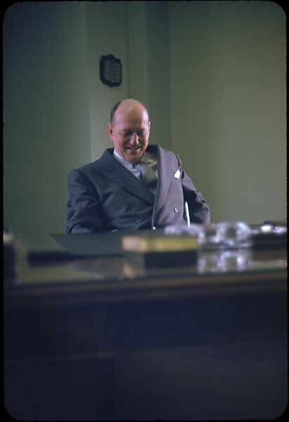 [68 Portraits of M. J. Rathbone of Jersey Standard Oil, for Fortune Business Executive Profile], Walker Evans (American, St. Louis, Missouri 1903–1975 New Haven, Connecticut), Color film transparency