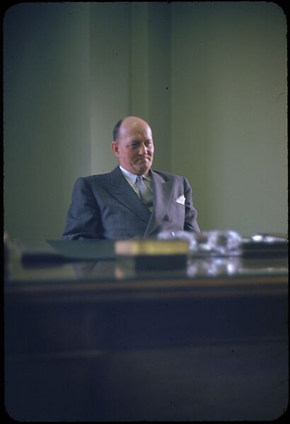 [68 Portraits of M. J. Rathbone of Jersey Standard Oil, for Fortune Business Executive Profile], Walker Evans (American, St. Louis, Missouri 1903–1975 New Haven, Connecticut), Color film transparency