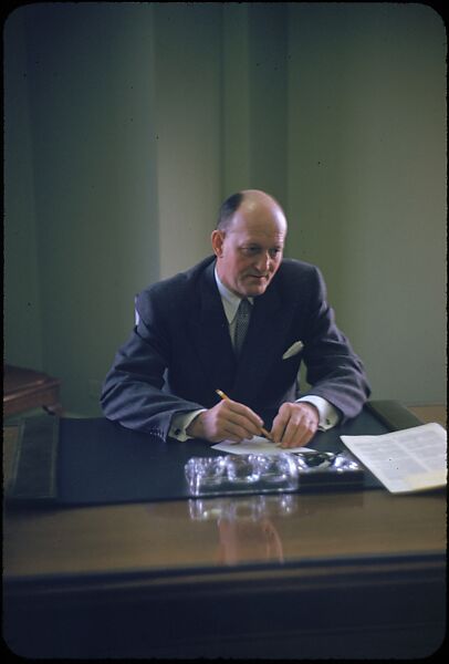 [68 Portraits of M. J. Rathbone of Jersey Standard Oil, for Fortune Business Executive Profile], Walker Evans (American, St. Louis, Missouri 1903–1975 New Haven, Connecticut), Color film transparency