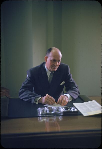 [68 Portraits of M. J. Rathbone of Jersey Standard Oil, for Fortune Business Executive Profile], Walker Evans (American, St. Louis, Missouri 1903–1975 New Haven, Connecticut), Color film transparency