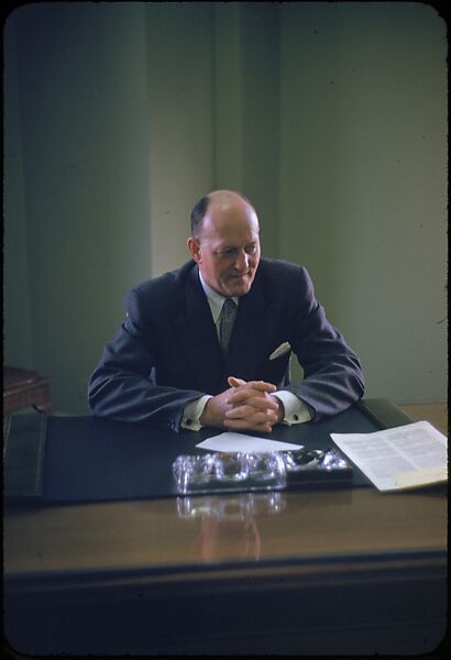 [68 Portraits of M. J. Rathbone of Jersey Standard Oil, for Fortune Business Executive Profile], Walker Evans (American, St. Louis, Missouri 1903–1975 New Haven, Connecticut), Color film transparency