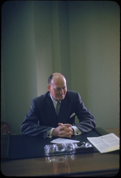 [68 Portraits of M. J. Rathbone of Jersey Standard Oil, for Fortune Business Executive Profile], Walker Evans (American, St. Louis, Missouri 1903–1975 New Haven, Connecticut), Color film transparency
