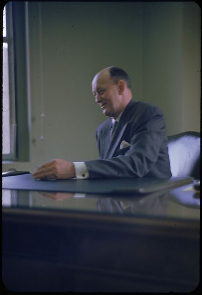 [68 Portraits of M. J. Rathbone of Jersey Standard Oil, for Fortune Business Executive Profile], Walker Evans (American, St. Louis, Missouri 1903–1975 New Haven, Connecticut), Color film transparency